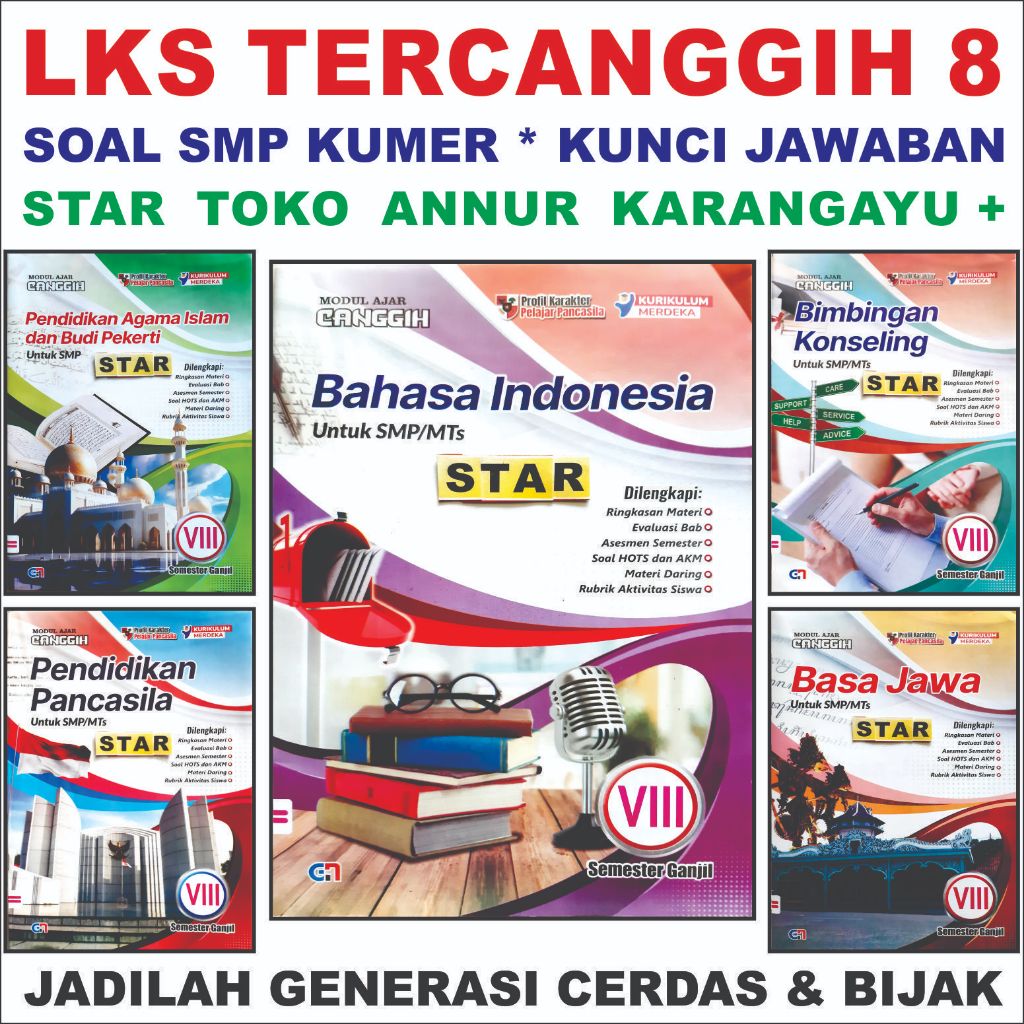 Sikatix LKS SMP 8 TERCANGGIHStar * Kunci Jawaban Kelas 8 Modul CANGGIH Star Kurikulum Merdeka Soal B