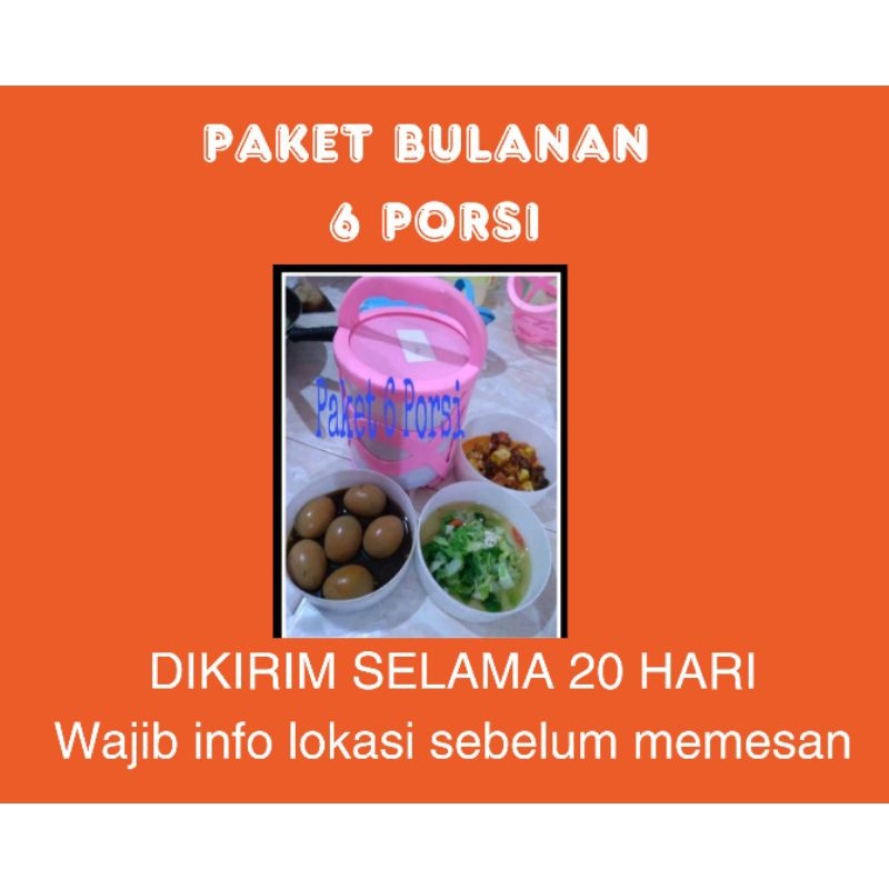 

catering bulanan 6 porsi (20hari)