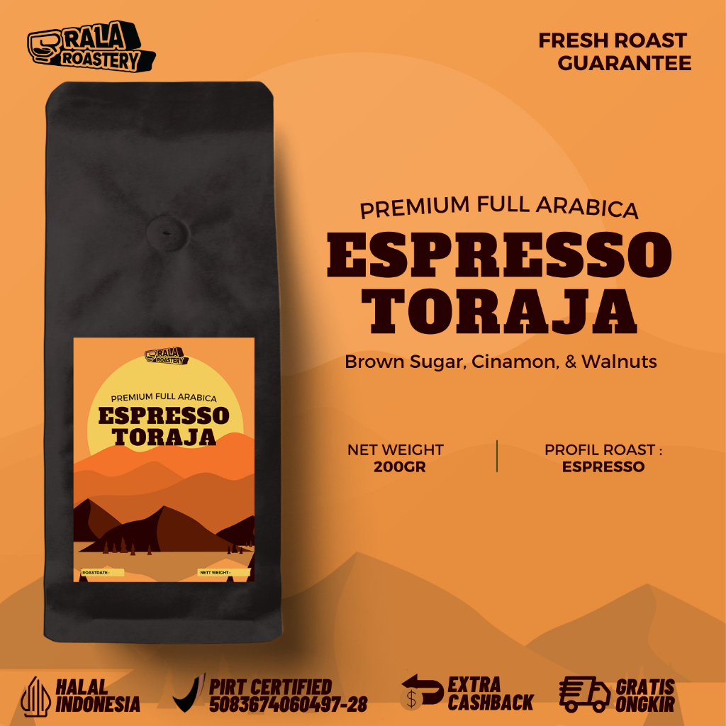 

Premium Full Arabica Espresso Es Kopi Susu | Blend Full Arabika 200GR