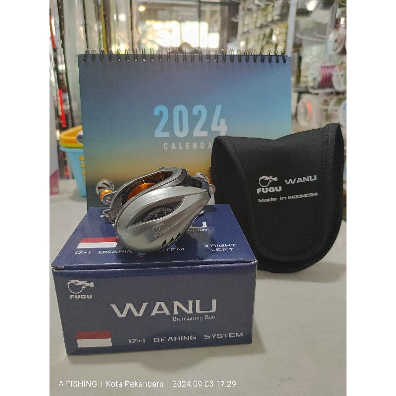 REEL BC FUGU WANU 8.0:1 ELEGAN BALL BEARING 17+1 HANDLE KIRI