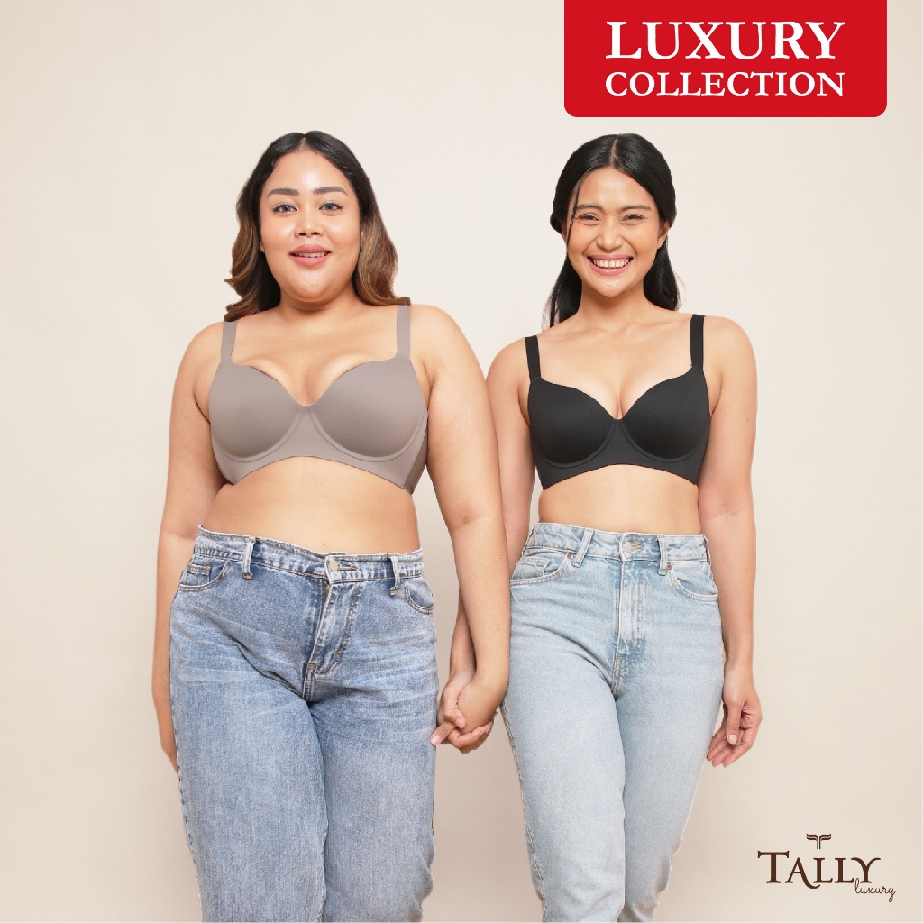 PROMO TALLY Luxury F785 Supportive Bra Bra Breathable Seamless Bra Full-Coverage Bra Berpori warna