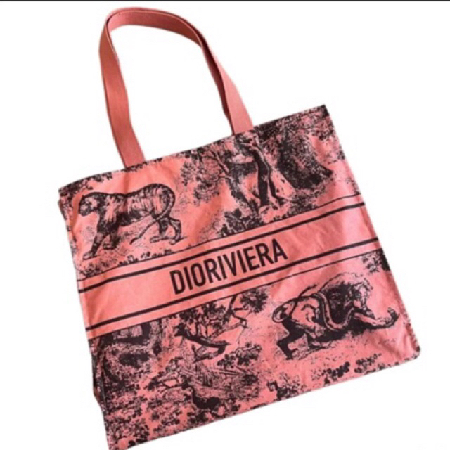 tas tote christian dior riviera red