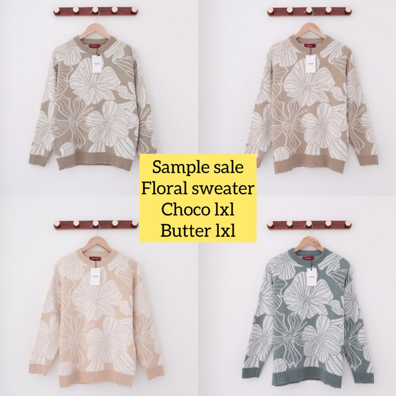 sample sale floral sweater nueta