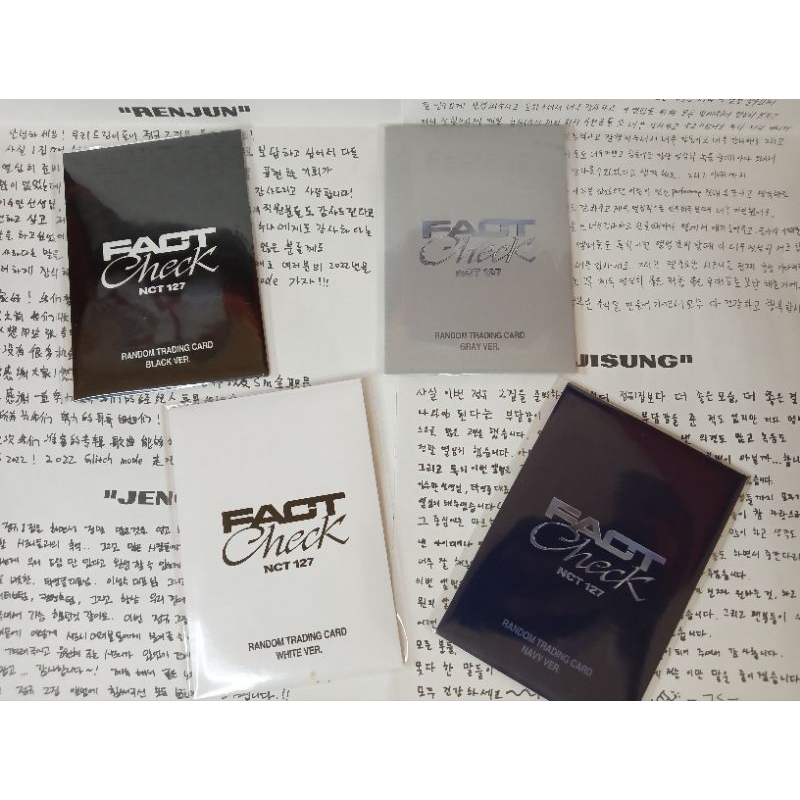

[Canaya] Trading Card Fact Check NCT 127 | A B C D | Black Grey White Navy