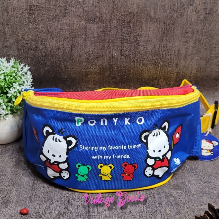 Vintage 90s Tas Pinggang Waist Bag JUMBO Besar Ponyko