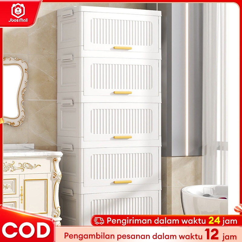Lemari Storage Plastik /Lemari Penyimpanan Multi Fungsi/Lemari Susun Flip-top / Kualitas Tinggi  Sto