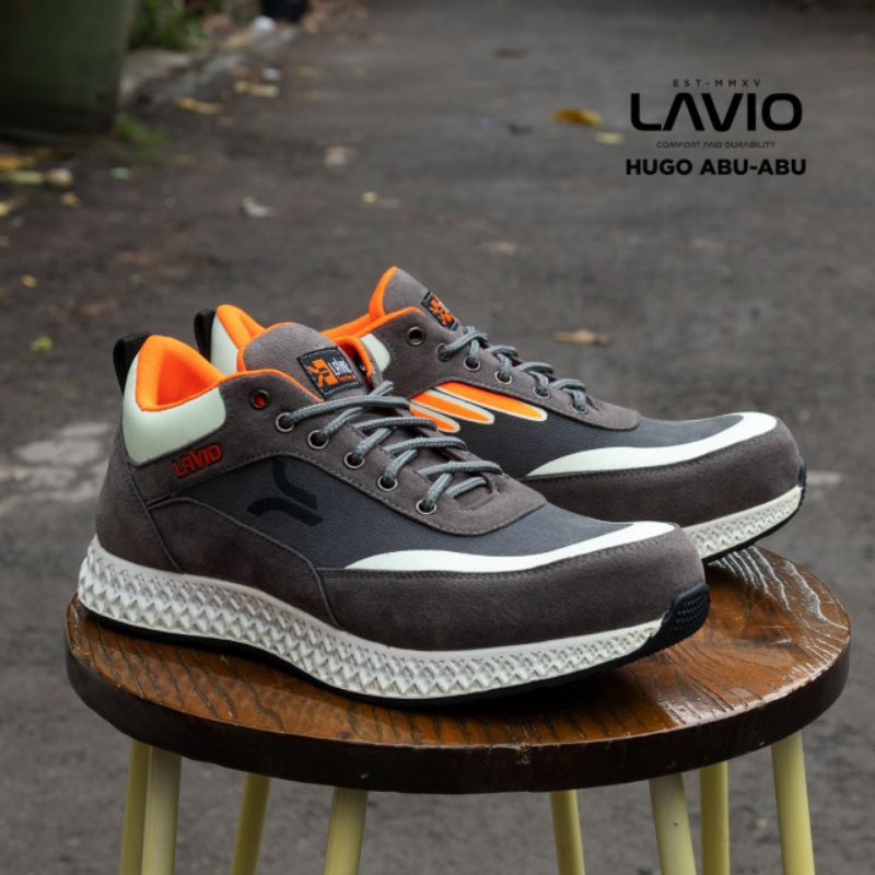 Sepatu Pria Safety Sport Kerja Original Lavio Hugo High Premium Quality