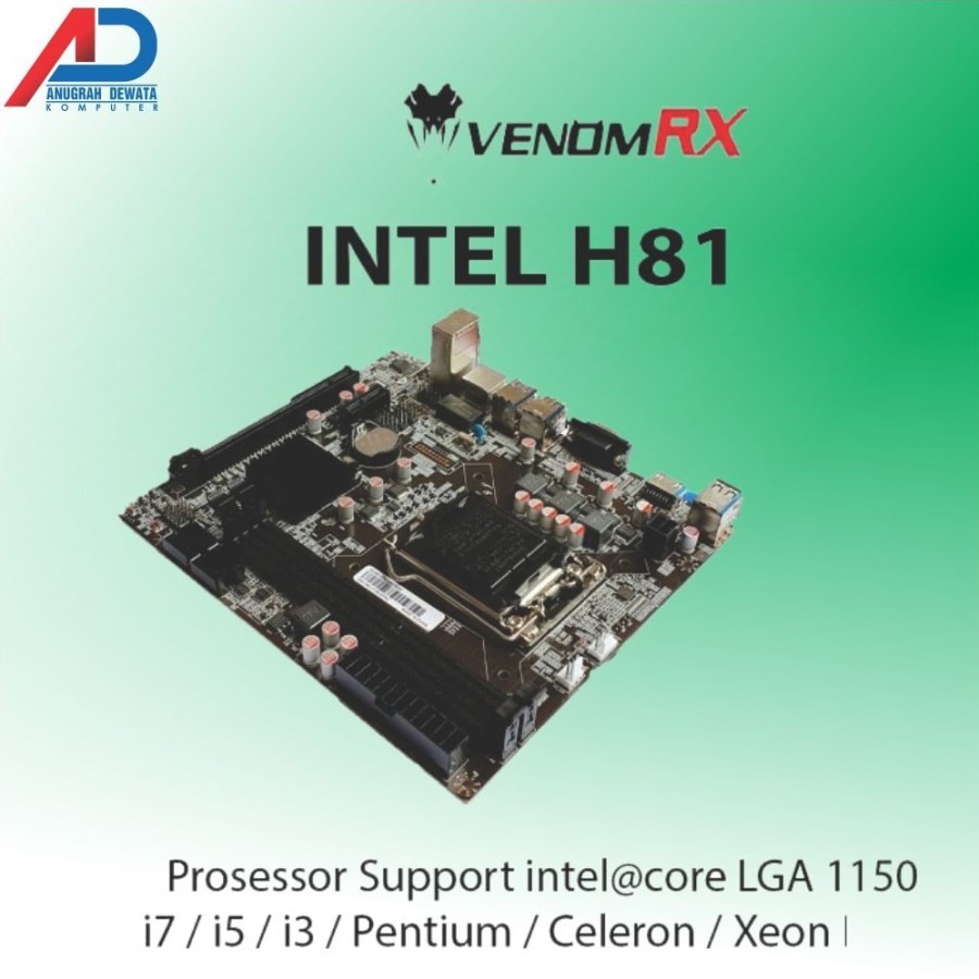 MOTHERBOARD H81 VENOM RX LGA 1150 NVME