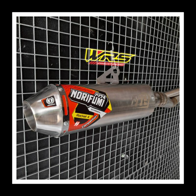 KNALPOT NORIFUMI ROKET 4 KOMPETISI CRF150 KLX150 DTRACKER BF WR155