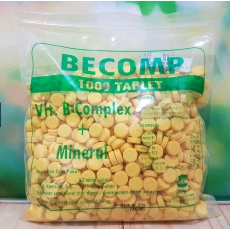 Vitamin B Komplek 1000 Tablet Vitamin Ayam Bebek Sapi Kambing Kelinci dll