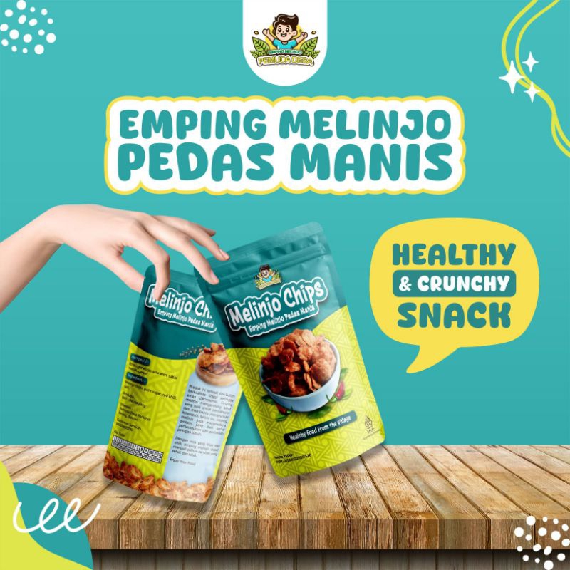 

100 gram Emping Melinjo Pedas Manis, Premium Healthy Snack