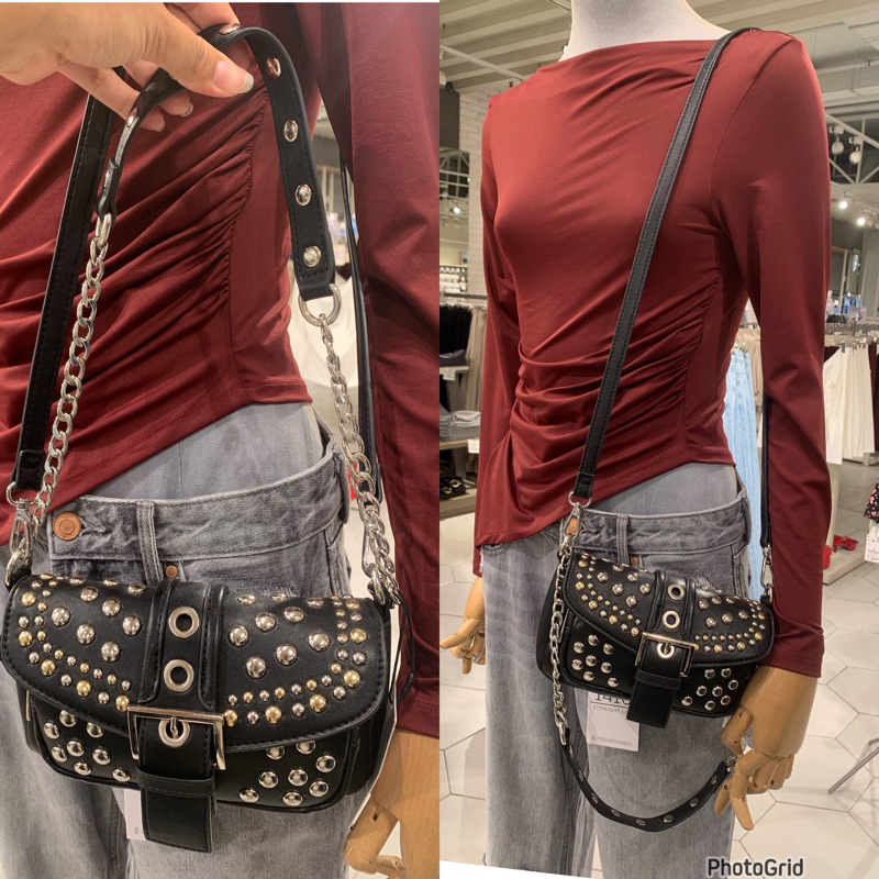 New Stradivarius bag warna summer slingbag croco manik rock original store Free paperbag |jastip_tit