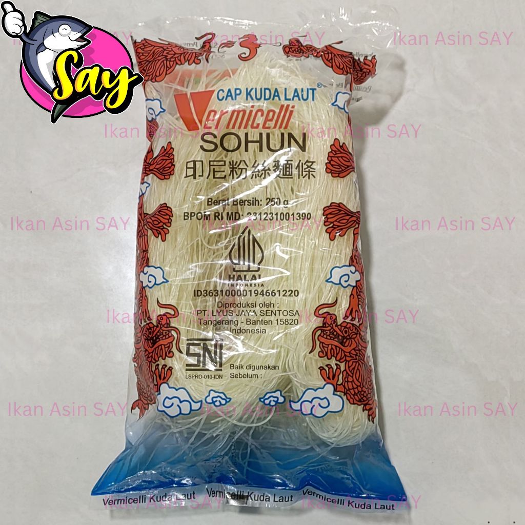 

Soun / Sohun Naga Vermicelli Cap Kuda Laut 250gr