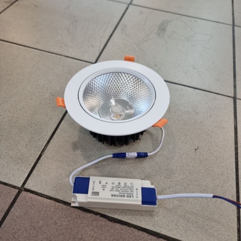downlight led cob putih 30w 30watt / inbow plafon ceiling bulat 30 watt 30 w 220volt