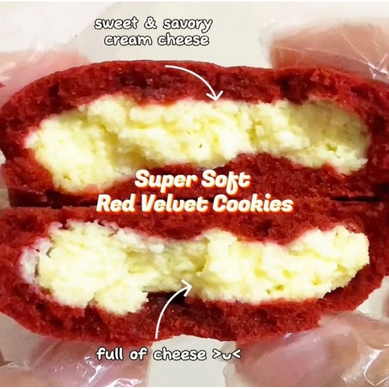 

SOFT COOKIES RED VELVET CREAM CHEESE (Made By Piku)