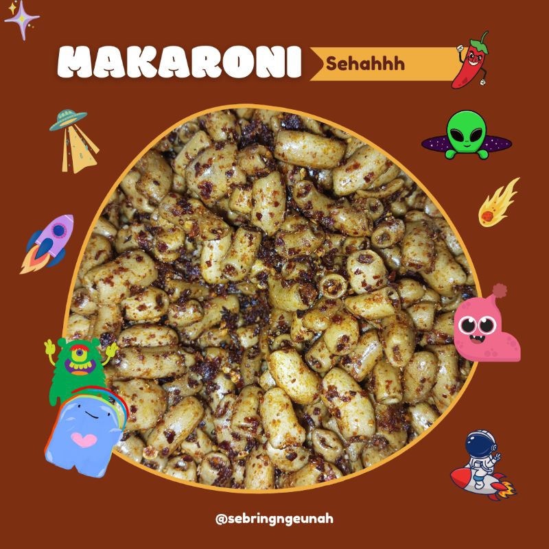 

SEBRING NGEUNAH Varian Makaroni Sehah 250g-500g (Pedas)