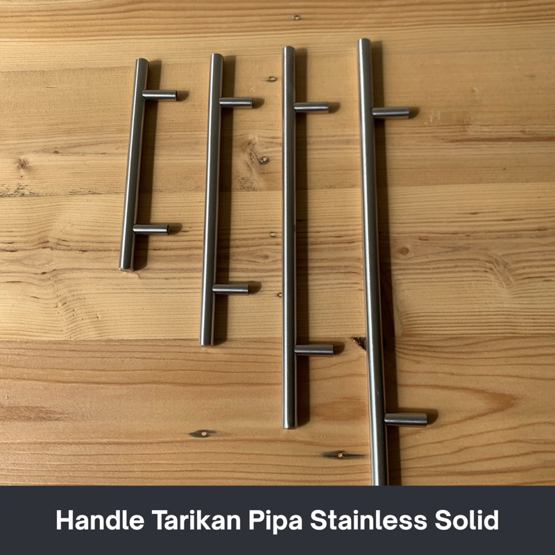 Handle Tarikan Pipa Pintu Lemari Laci Minimalis SOLID STAINLESS PADAT