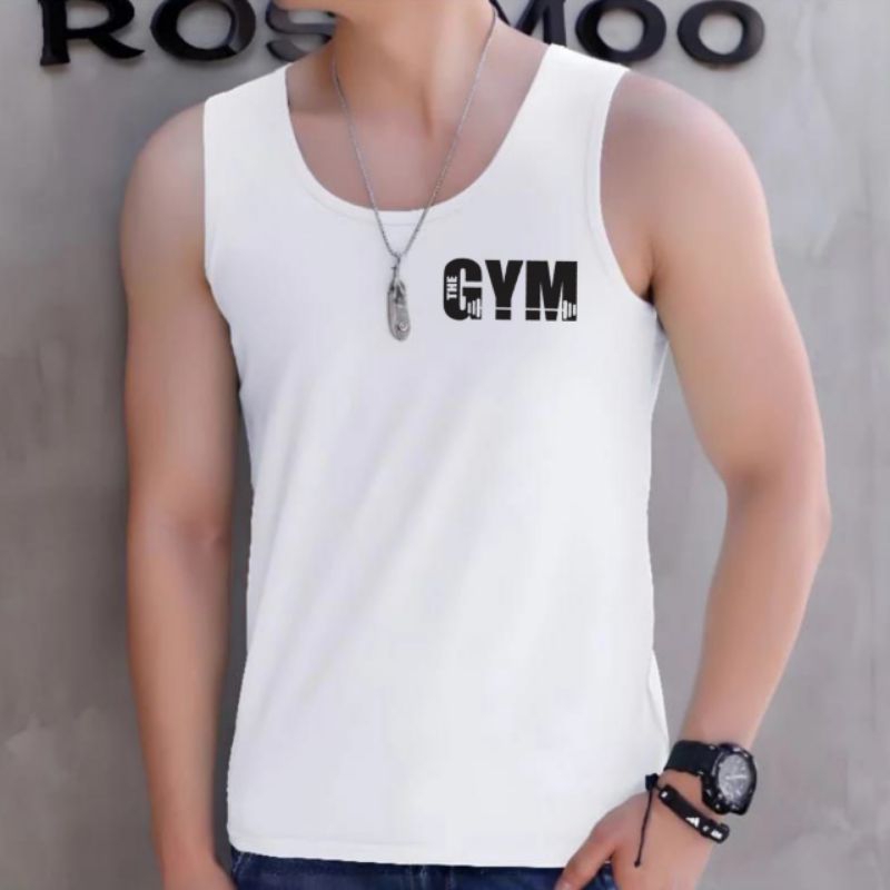 Kaos Singlet Pria GYM / Kaos Dalam Pria GYM / Kaos Atasan Pria GYM