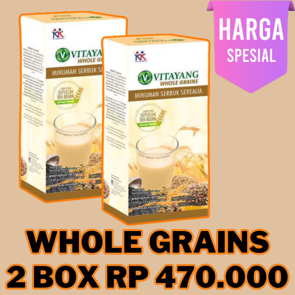 

Vitayang Whole Grains Teman Sarapan Bergizi Sehat Aman Mengenyangkan Enak Original KK Indonesia