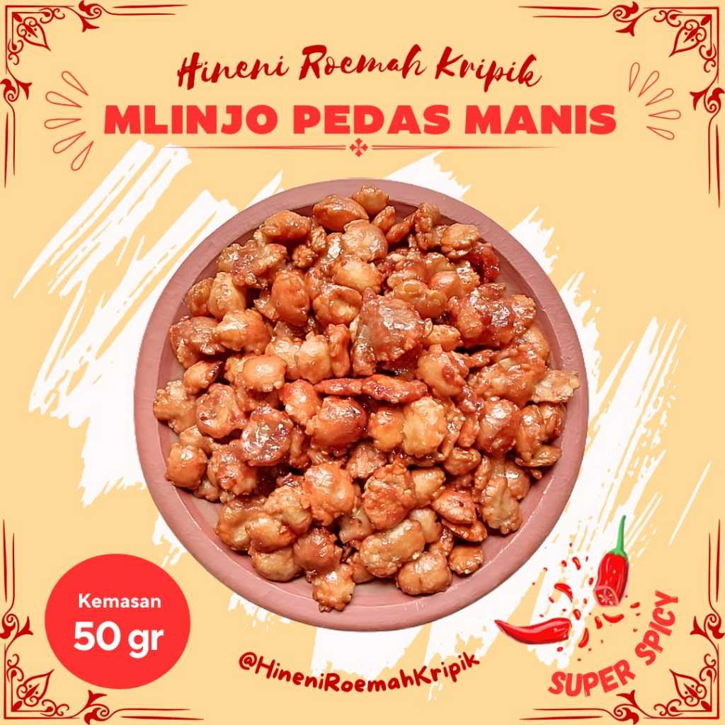 

EMPING MLINJO PEDAS MANIS 50 gram dan 100 gram