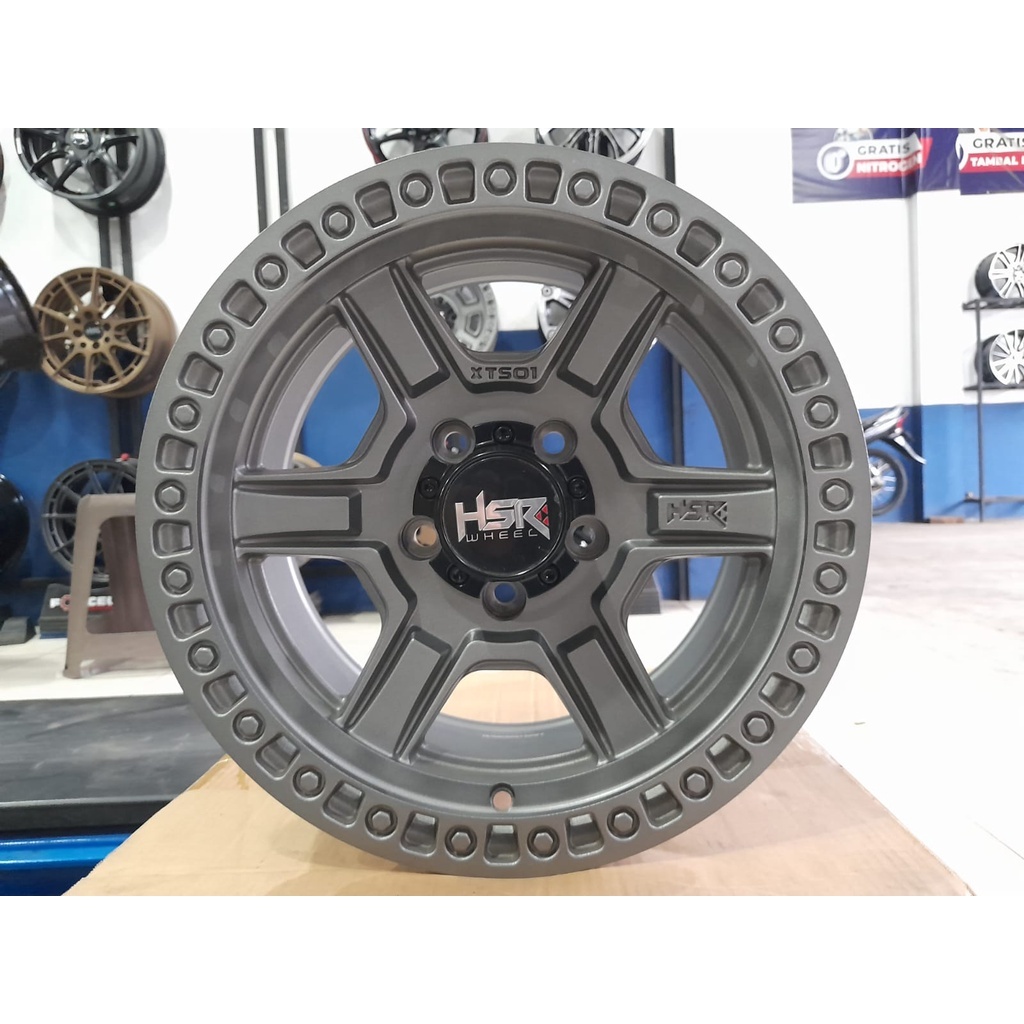 HSR Original Ring 15 Untuk Terios Rush Innova Xtrail HSR XTS01 R15 Grey