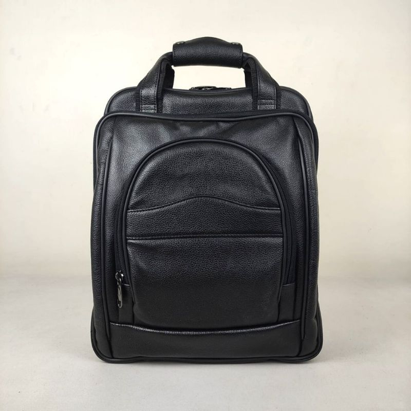 Ransel multifungsi pria kulit asli Garut