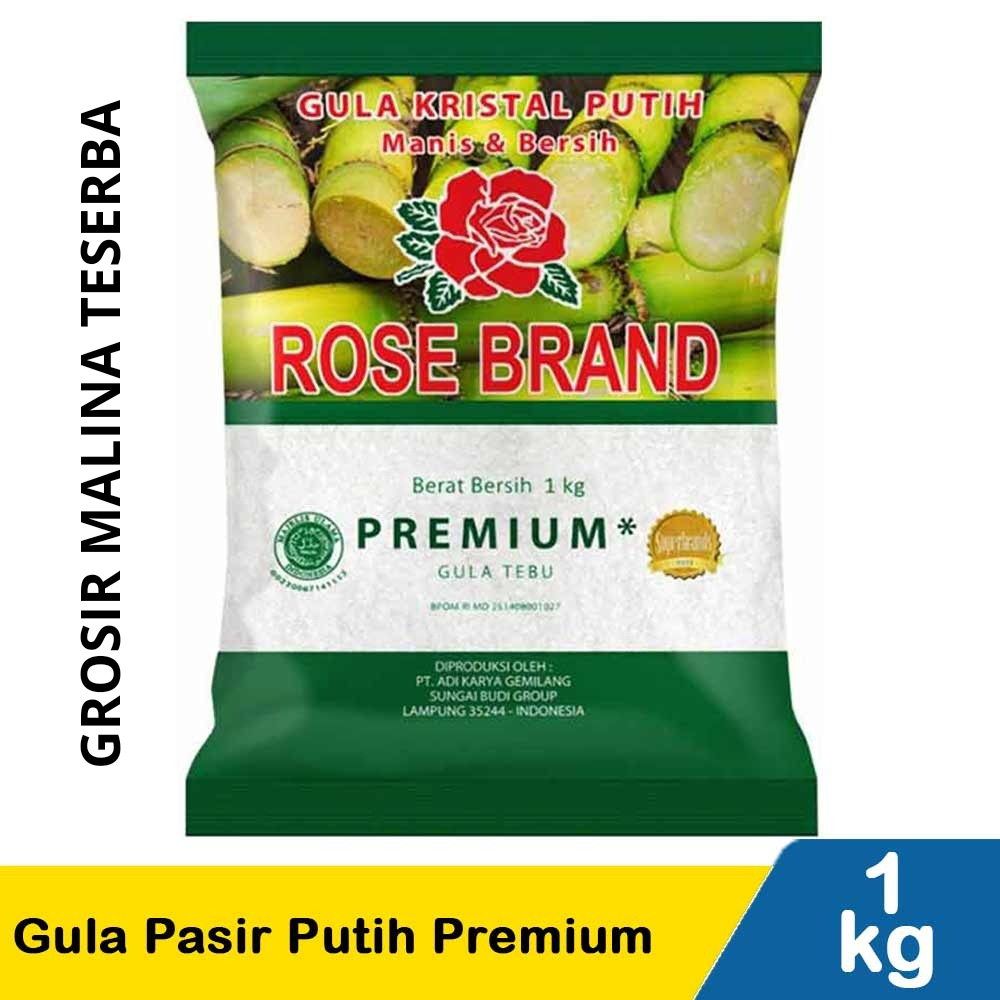 

TERMURAH Gula Kristal Putih Rose Brand Hijau 1 Kg
