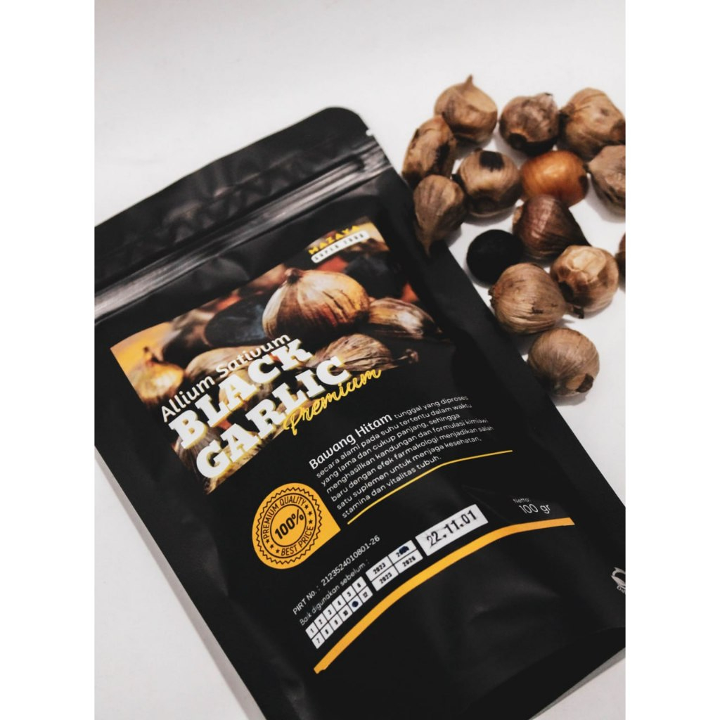 

BLACK GARLIC TUNGGAL 100GRAM - BAWANG HITAM LANANG IBNU SINA HIJAZ