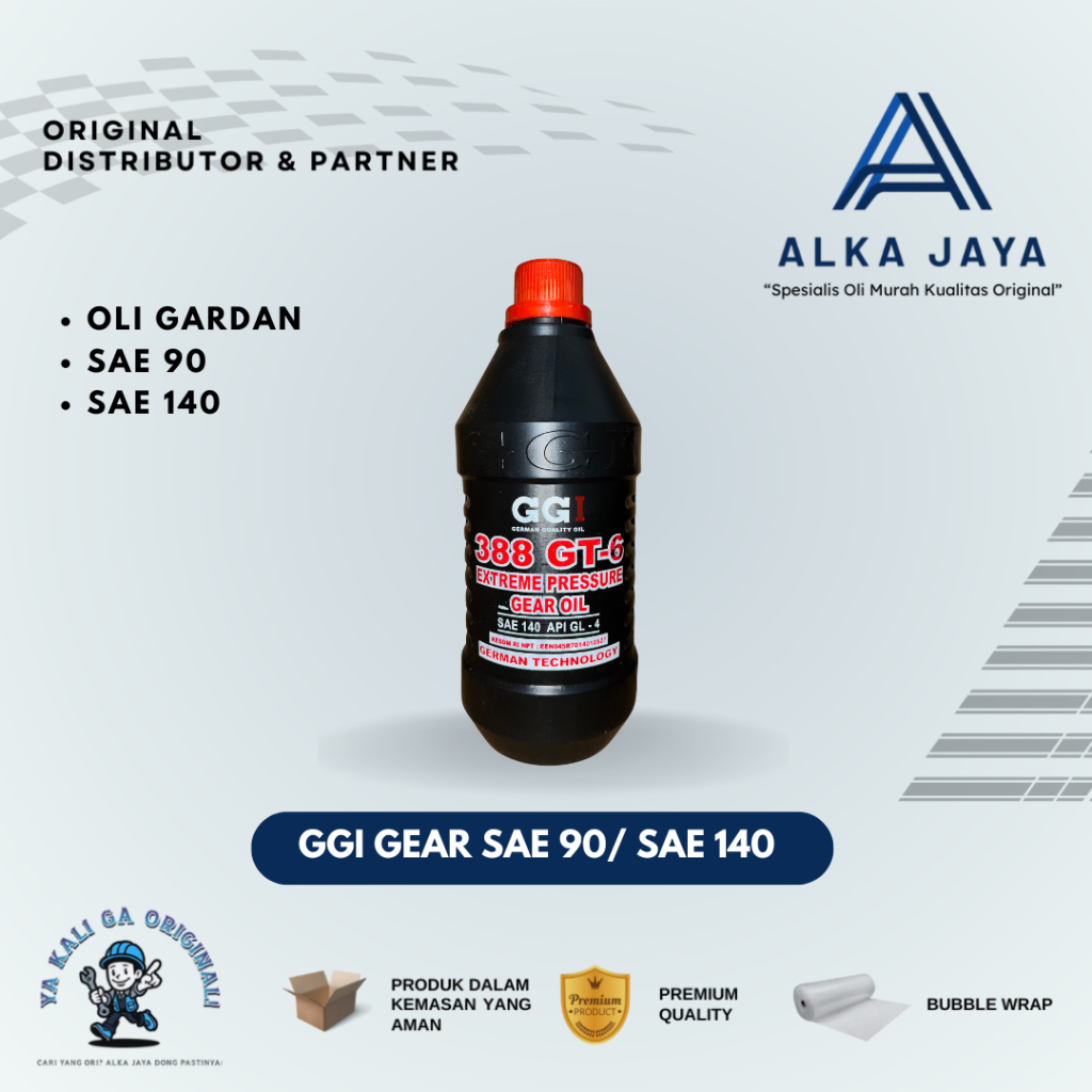 OLI GGI GEAR SAE 90 / SAE 140 1000 ML, OLI TRANSMISI & GARDAN GGI