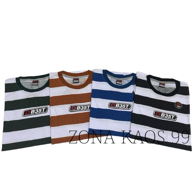 KAOS SALUR DISTRO 4 PCS 100 RIBU//BAJU STRIPE PRIA DAN WANITA TERLARIS//KAOS GARIS-GARIS M L XL XXL
