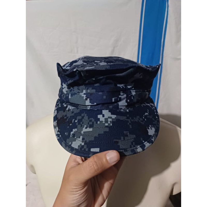 Okinawa Utility Worling Cap Topi Army Loreng Digital US Navy Amerika Like New