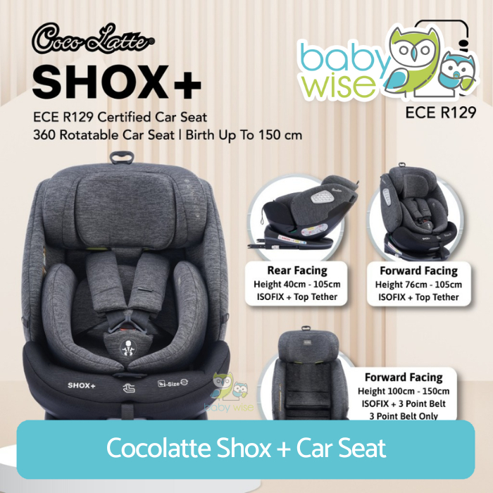 Cocolatte Shox + Car Seat - Dudukan Mobil Bayi