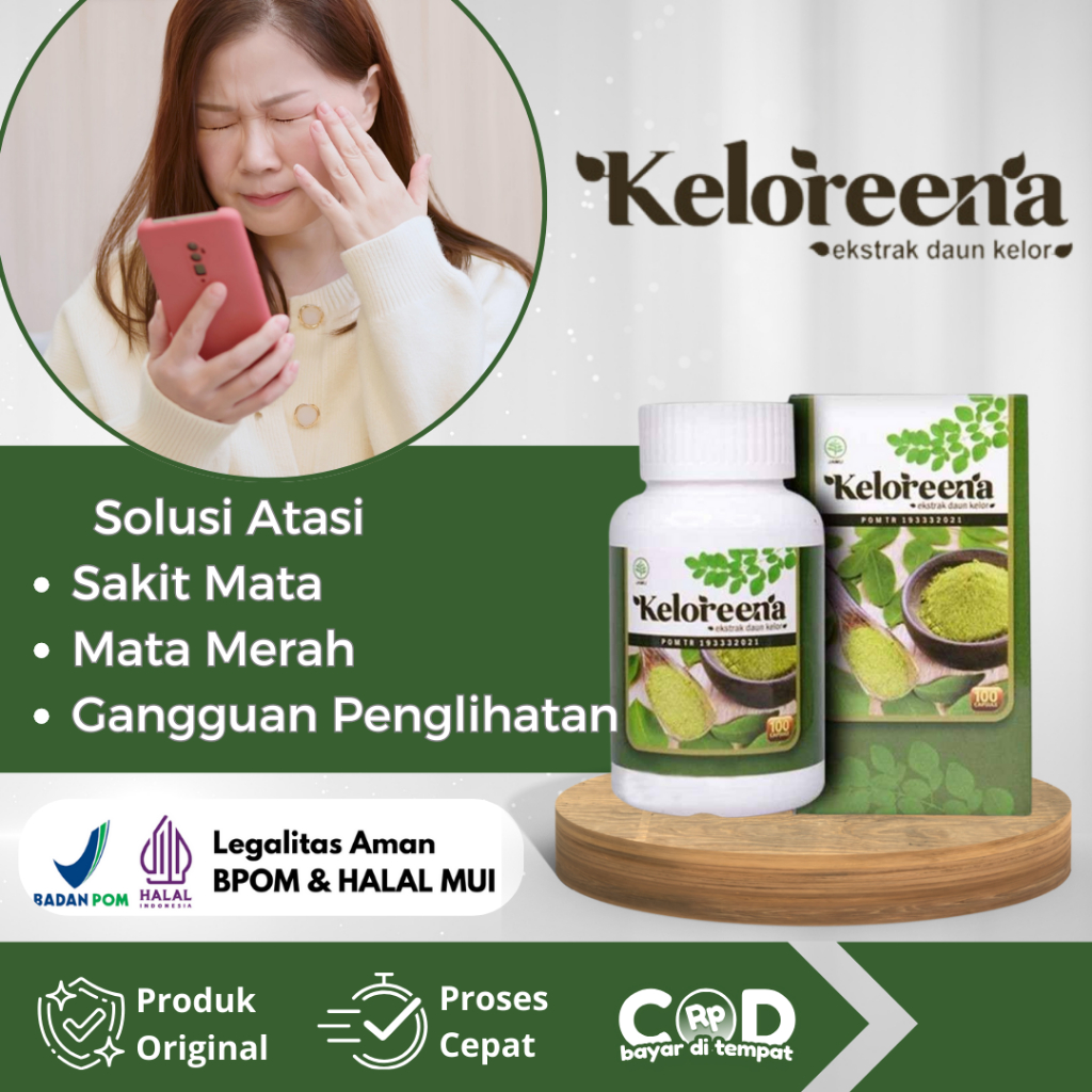 Obat Sakit Mata, Mata Merah, Mata Berlemak, Pembersih Mata, Infeksi Mata Dengan Keloreena