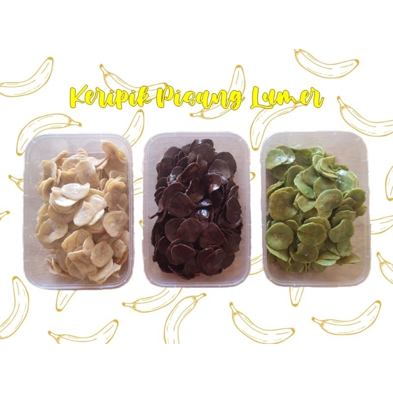 

[PAKET BUNDLING 3 RASA] Keripik Pisang Lumer (Cokelat, Tiramisu, Matcha)