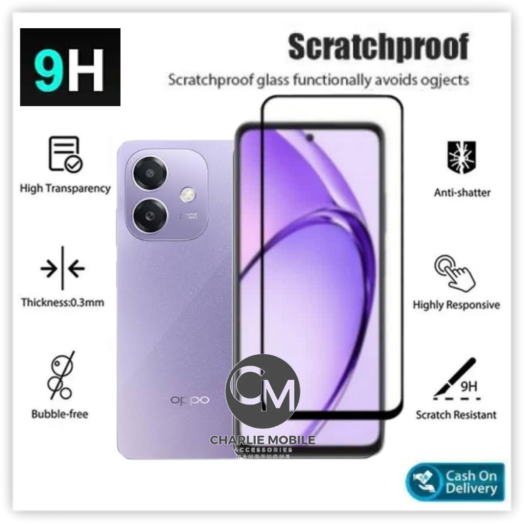 Tempered glass full lem 5D 10D Oppo A3 A3X anti gores kaca