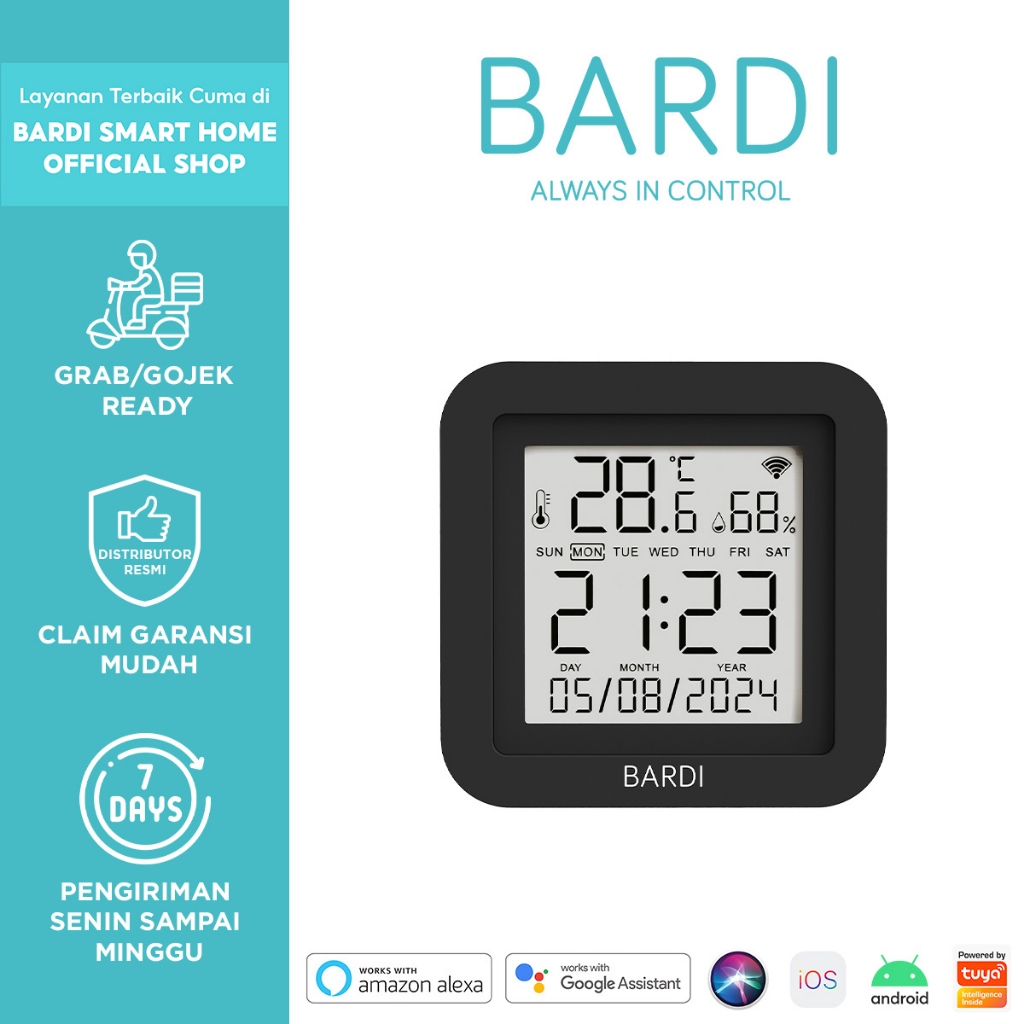 BARDI Smart IR Remote Control 12M with Temperature & Humidity Display