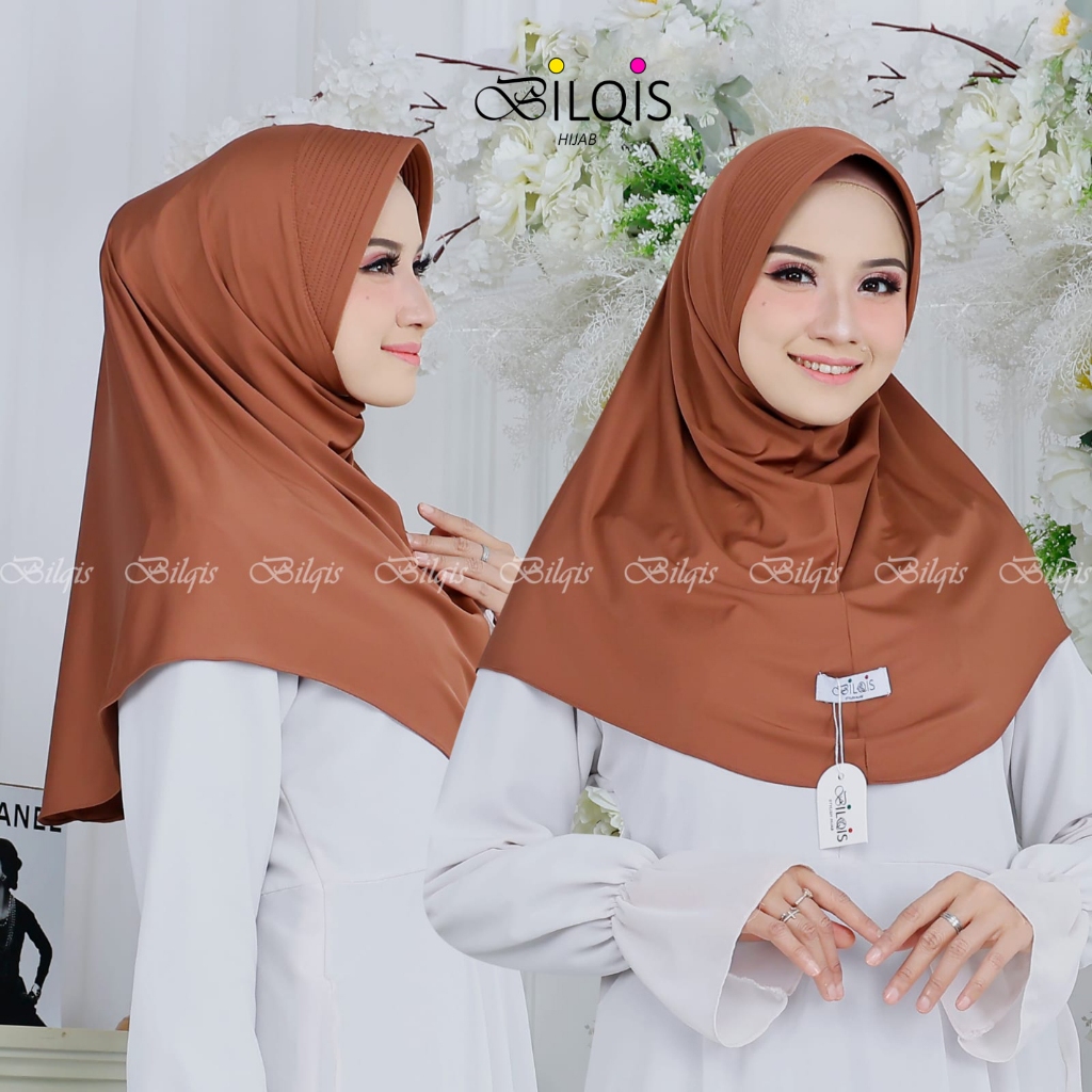 HIJAB BERGO BILQIS PET TEBAL PET BESAR SIZE M Matt Jersey