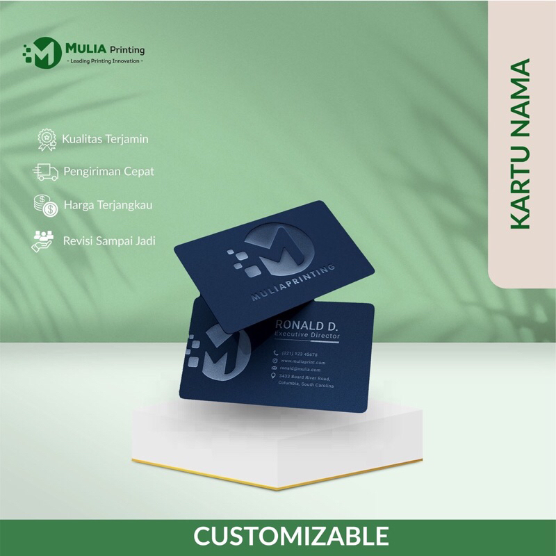 

Kartu Nama Custom Emboss