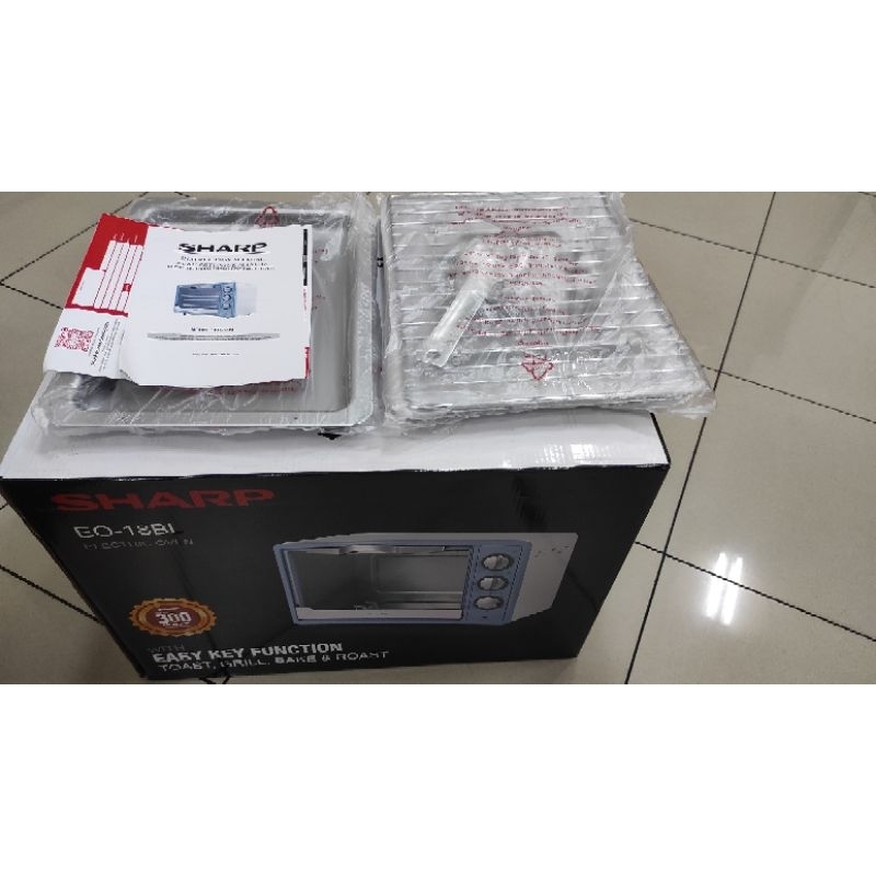 Ay00 SHARP OVEN TOASTER LISTRIK 18 LITER EO-18BL / OVEN LISTRIK 18L ELECTRIC OVEN SHARP