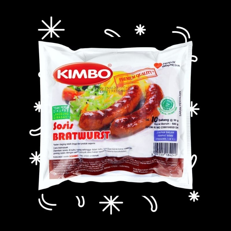 

KIMBO Sosis Bratwurst isi 10 pcs