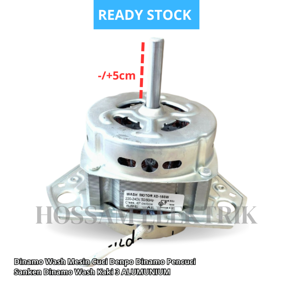 Dinamo Wash Mesin Cuci Denpo Dinamo Pencuci Sanken Dinamo Wash Kaki 3 ALUMUNIUM