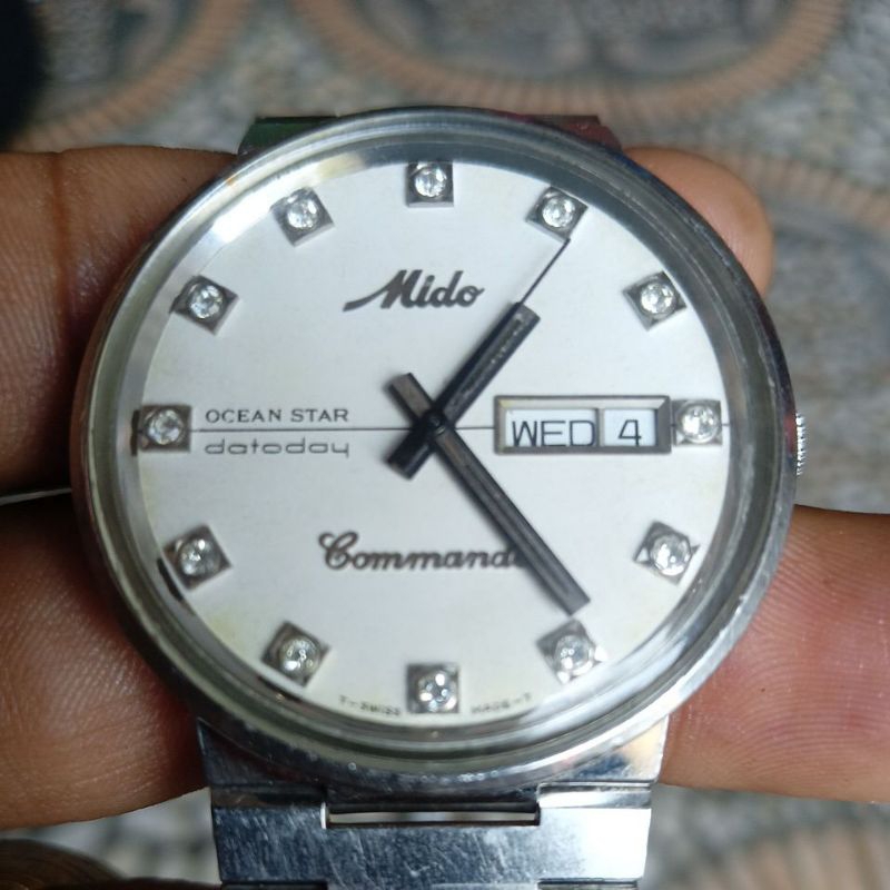 jam mido commander ocean star full original bekas