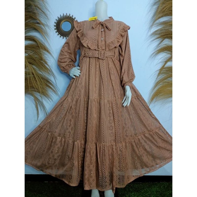Malika Dress Brokat / gamis kondangan