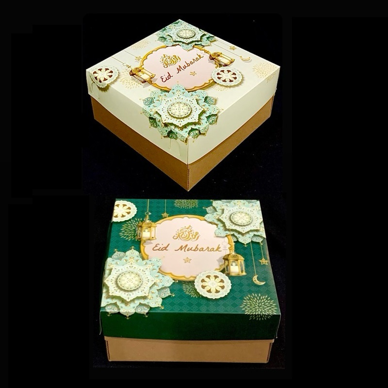 

( 5 pcs ) Box Chiffon Cake Hampers Lebaran Kotak Kardus 20x20x10 cm Packaging Brownies Lapis Legit