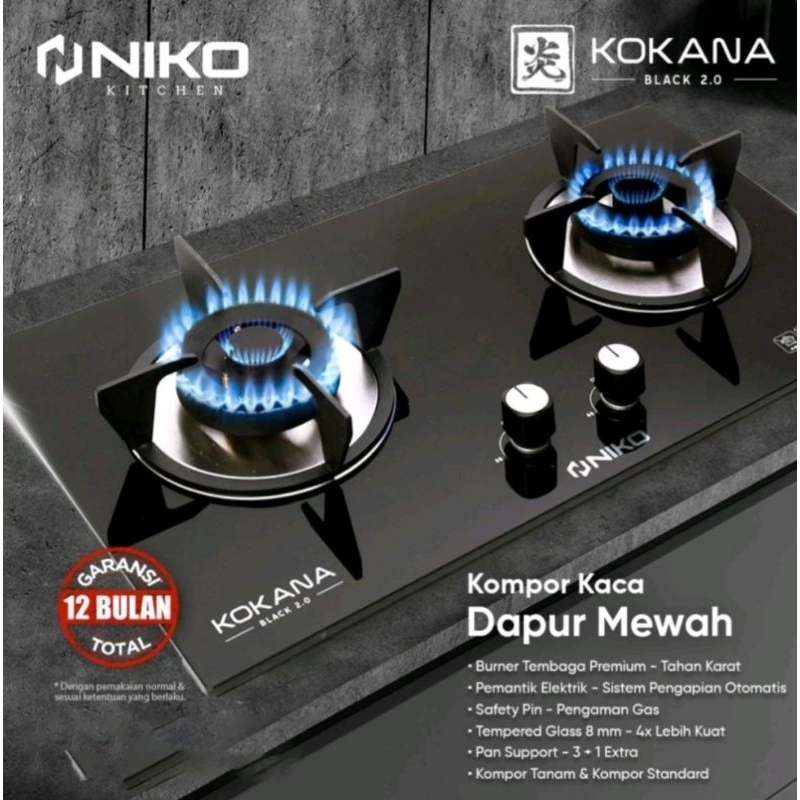 kompor tanam niko kokana black 2.0