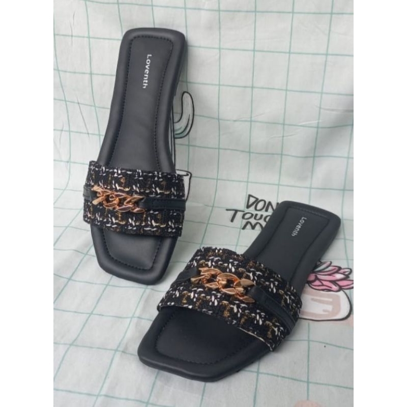 Loventh vierra - Sandal cewek teplek/flat wanita