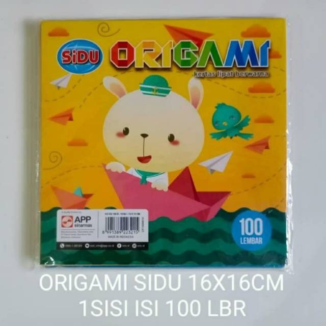 

Kertas lipat ORIGAMI SiDU besar 16 X 16 cm 100 lembar - 1pak