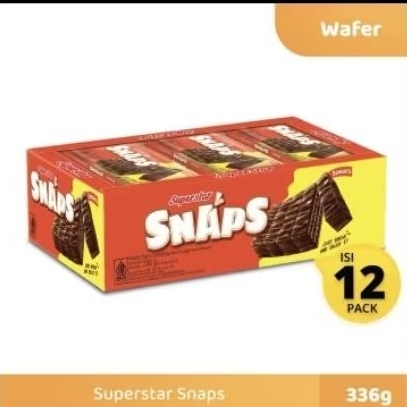 

SNAPS SUPERSTAR 28 gr 1 BOX isi 12/ COKLAT SNAP