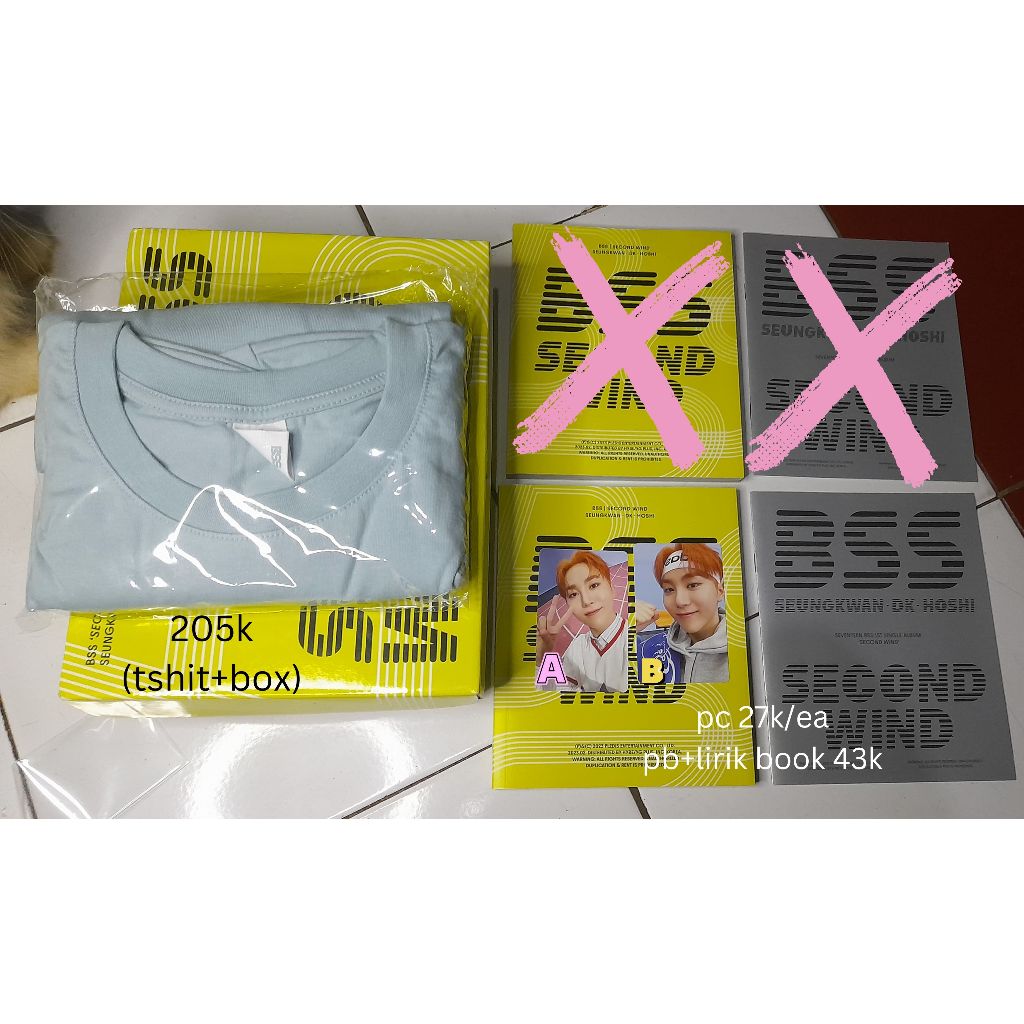READY STOCK BSS Second Wind Album Photobook T-shirt Photocard pc official Seventeen Seungkwan