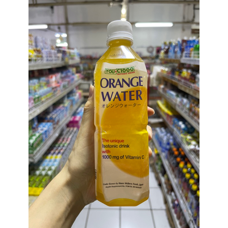 

you c1000 orange water 500ml - you c 1000 orange water botol